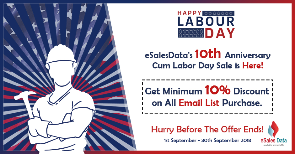 Celebrating 10th Anniversary: eSalesData Offers Exciting Discount on Labor Day