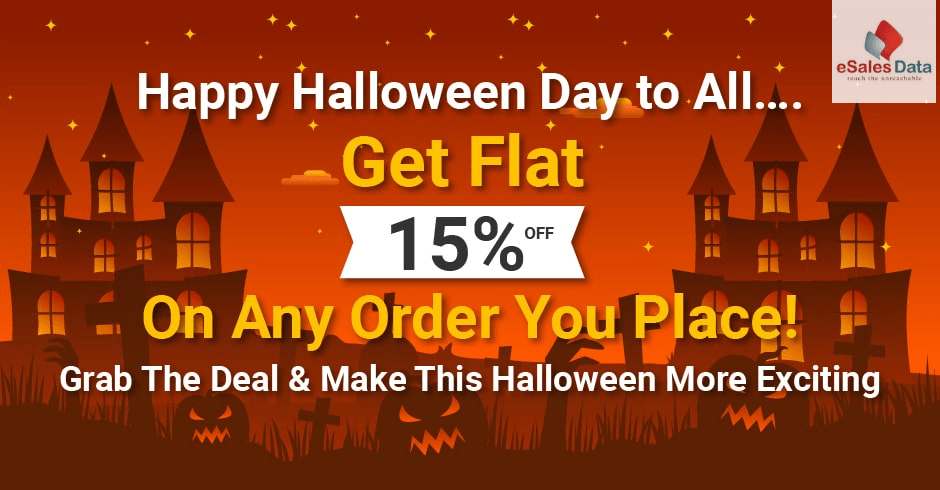 Halloween Day Offer – eSalesData Announces Flat 15% Off on Any Orders
